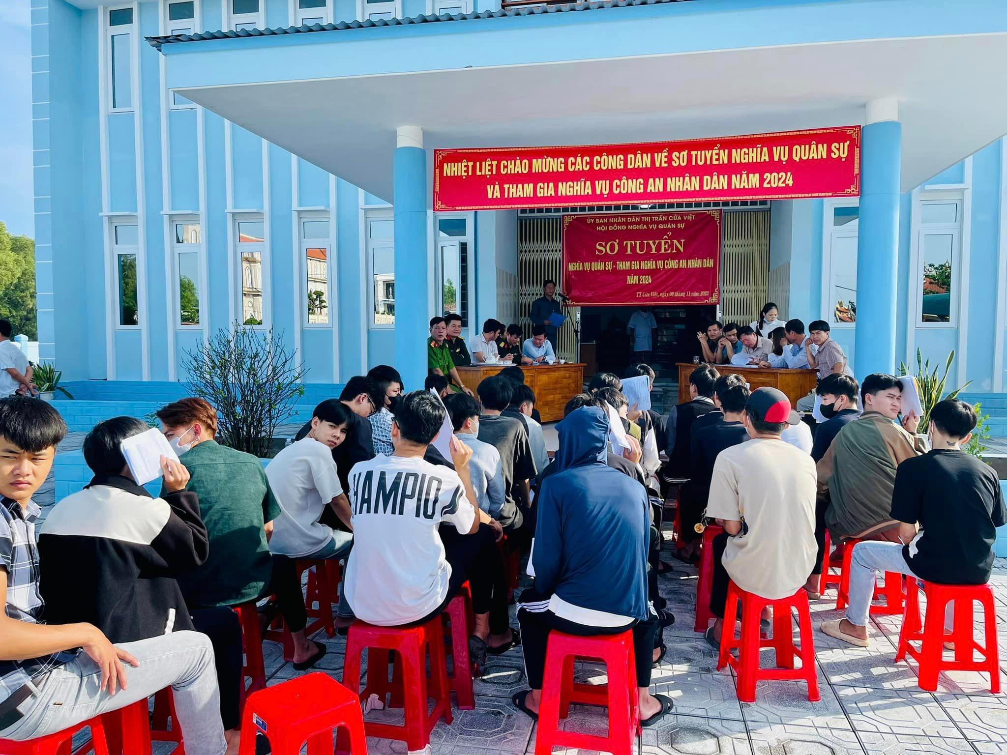 Huyện Gio Linh triển khai khám sơ tuyển sức khoẻ nghĩa vụ quân sự cho thanh niên sẵn sàng nhập ngũ...